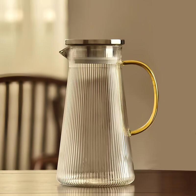 Minghui Hammered Glass Beverage Pitcher