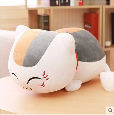 Poupée Peluche Douce 30cm Anime Japonais Le Livre de Natsume Remplissage Peluche Couchée Décoration de Lit Accompagnée Jouet Cadeaux d'Anniversaire 30cm beige