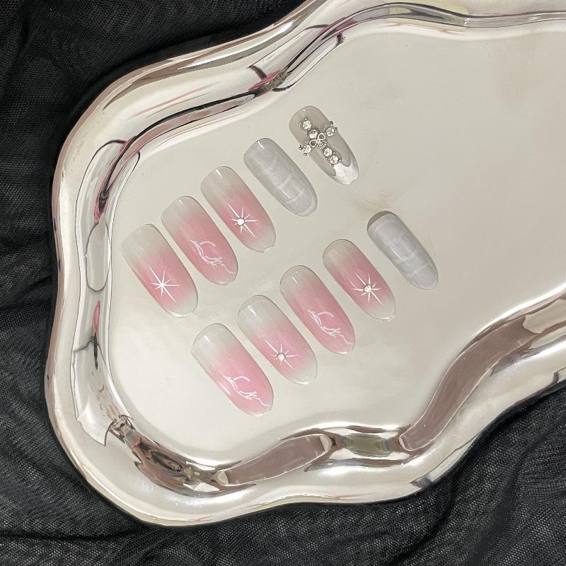 Luxurious Handmade Translucent Nail Tips for Autumn/Winter – Soft Texture, High-Class Feel