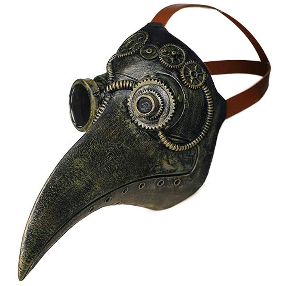 Plague Doctor Party Masks Halloween Medieval Long Nose Beak Mask Steampunk Props Headgear