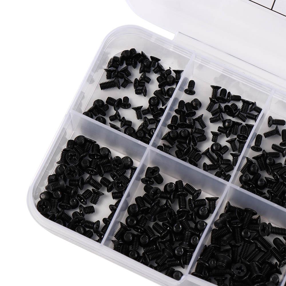 500Pcs Universal Laptop Screws Set Carbon Steel Hard Drive Screws Computer Screws  Mainboard