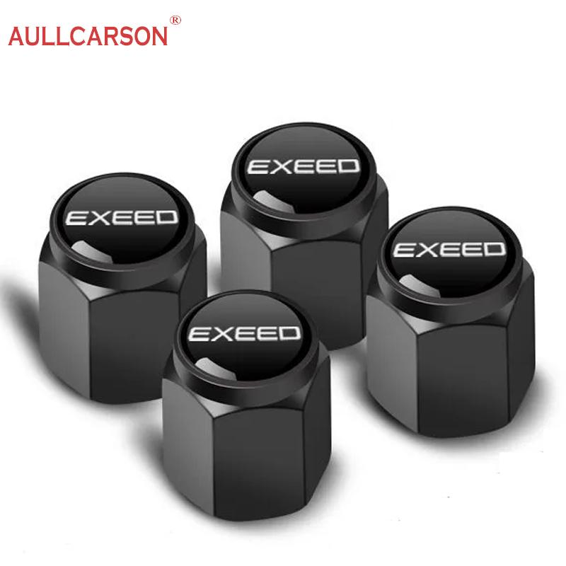 

For Chery Exeed TXL LX VX RX 2026 2026 2026 2026 2026 Car Wheel Tire Air Valve Caps Stem Cover With Brand Auto Accessorier чорний