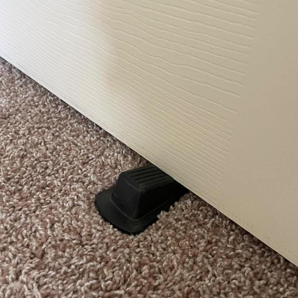 KEILEOHO 10 Pack Door Stoppers, Rubber Door Stoppers for Bottom of Door, Rubber Stoppers Wedge for Bottom, Stackable Door Stops of Door Tile,