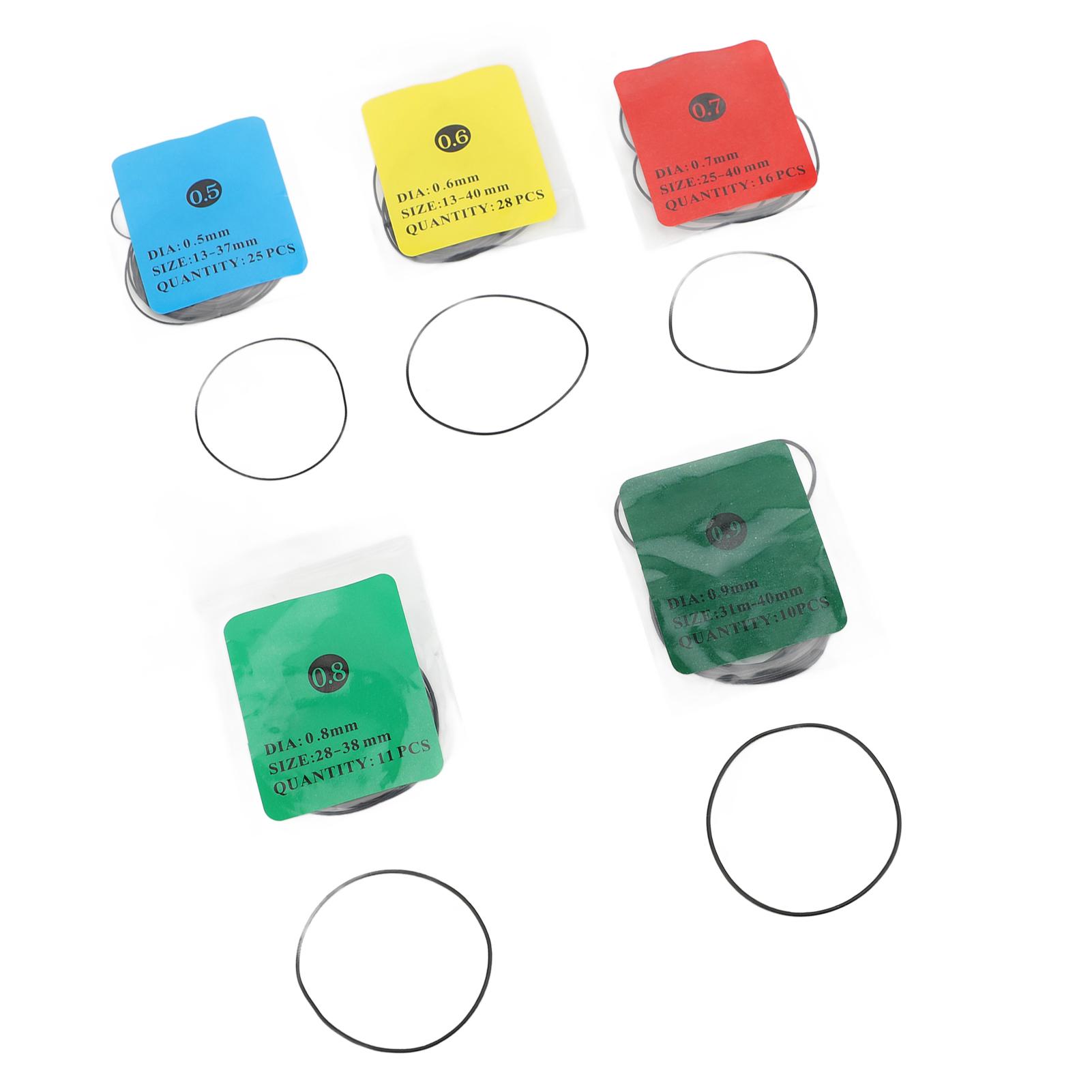 

90pcs Watch Back Water Resistant O Rings Watc Back Cover Seals Rubber Watch Gaskets Replacement Kit for Watchmakers and