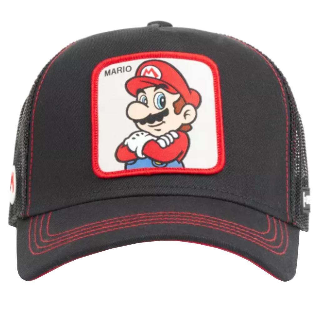Capslab Super Mario Bros Cap, Mens Black Cap