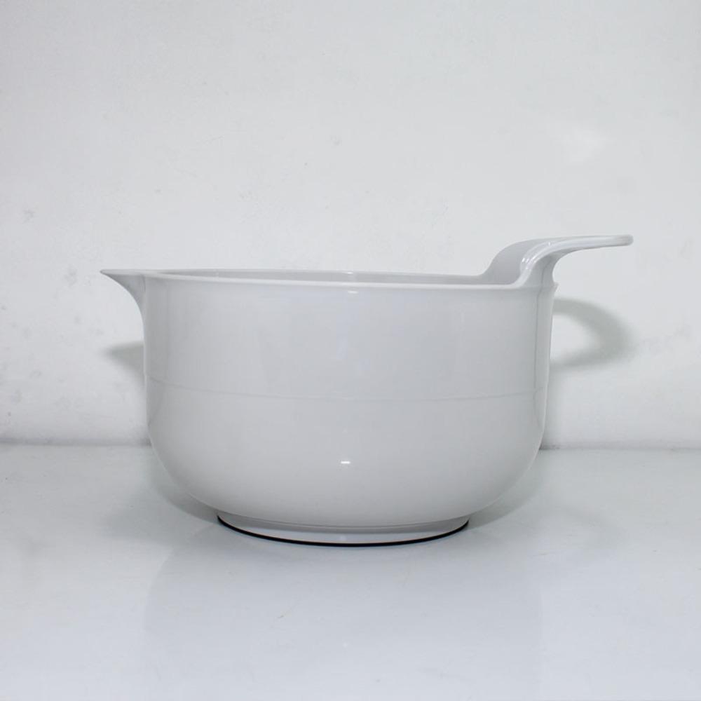 4pcs/set Plastic Salad Bowl with Handle Snacks Basin Multiple Capacities Mixing Bowl Set  Fruits