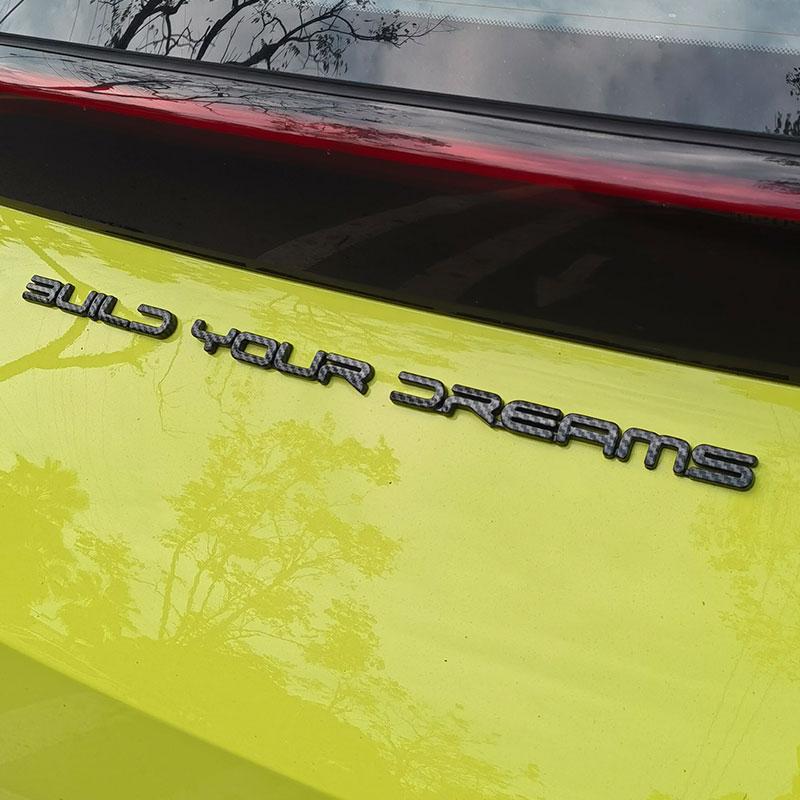 rpqjh8 For BYD Dolphin Surf Dolphin Mini Atto 1 2023-2025 Blacked Emblem BYD Rear Letter Exterior Decal Sticker Modification