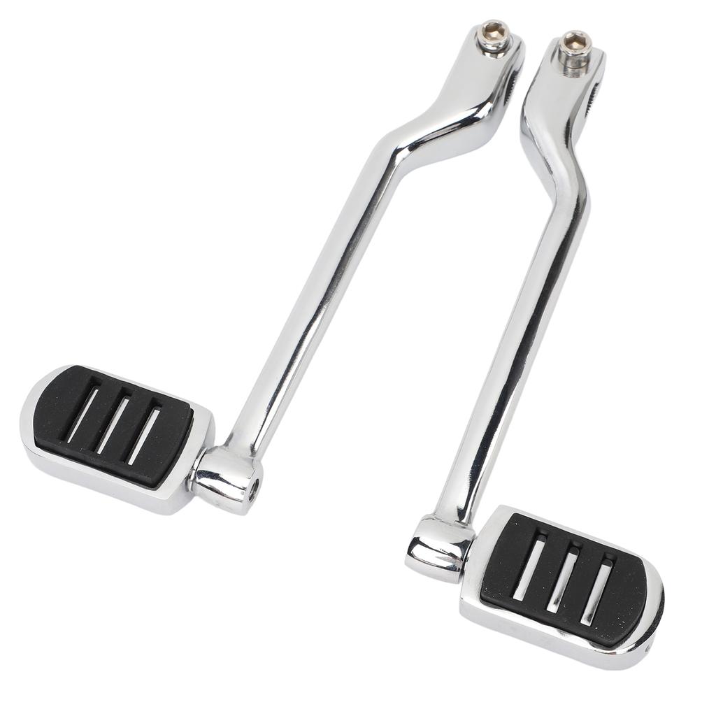 2 Pcs Chrome Heel Toe Shift Pegs Zinc Alloy Front Rear Shifter Lever Foot Pegs for Touring Trike