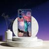 America USA Flag S-Statue Liberty Phone Case For Samsung Galaxy A73,A72,A71,A70,A53,A52,A51,Others Soft Black Cover