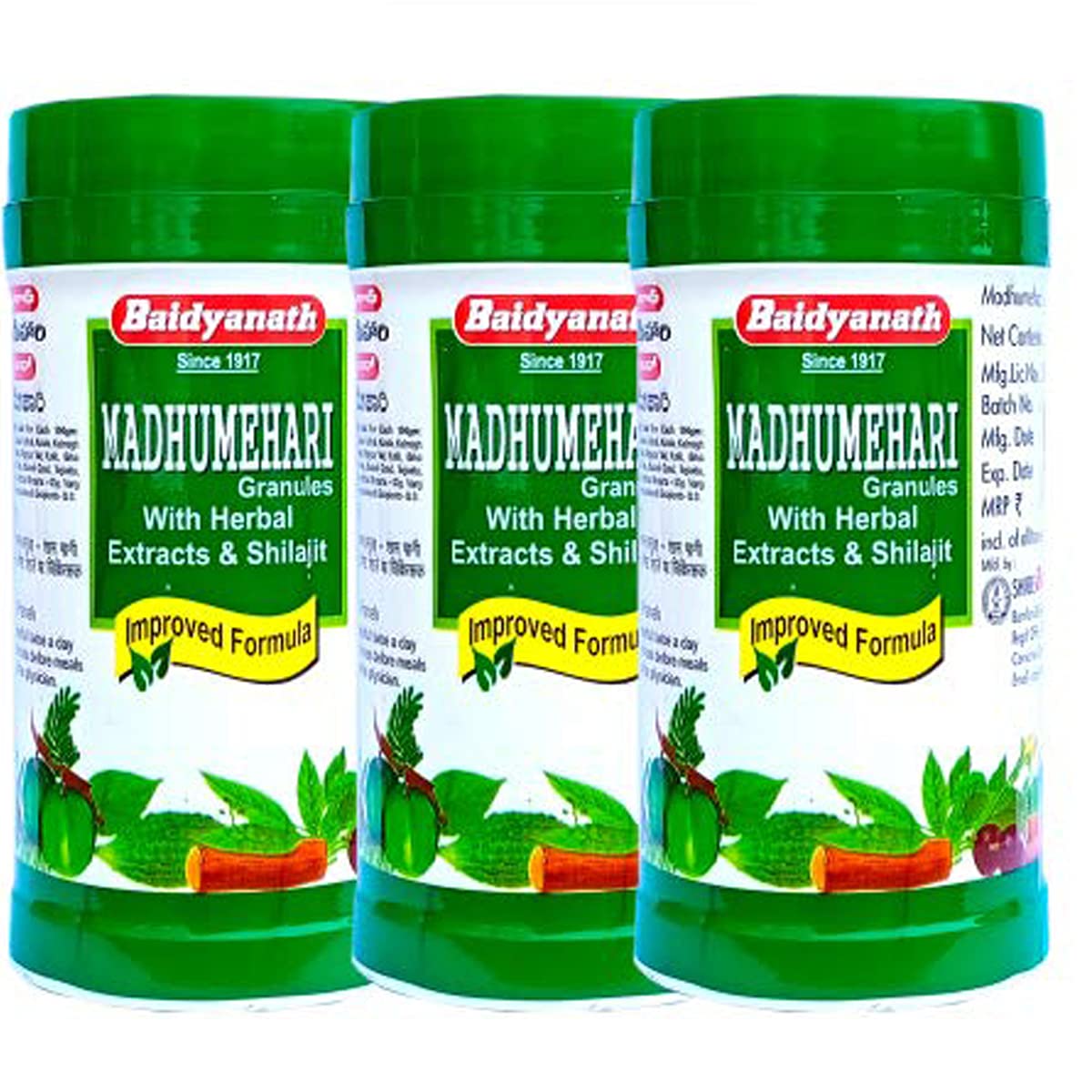 

Baidyanath Asli Ayurved Madhumehari Granules 100g Pack Of 3 For Balanced Blood Glucose And Metabolic Support