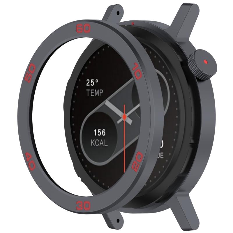 Bezel Rings Screen Protector Smartwatch Frame Cover for CMF Watch 2 Replacement Protector Bumper with Tempered Film