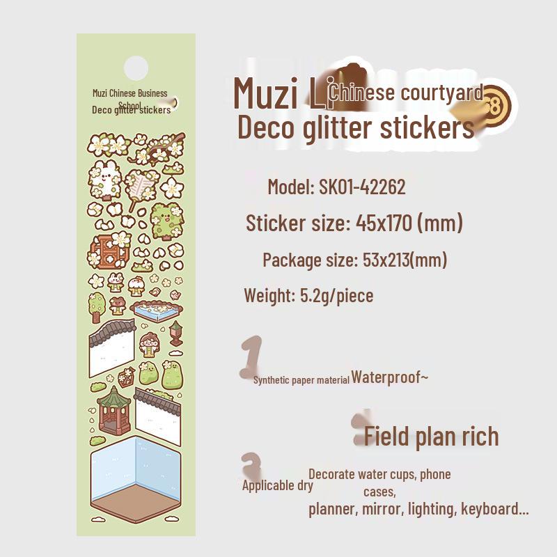 Muzili Deco Dot Stickers - Little Nose Ga - M5 Journal Decoration