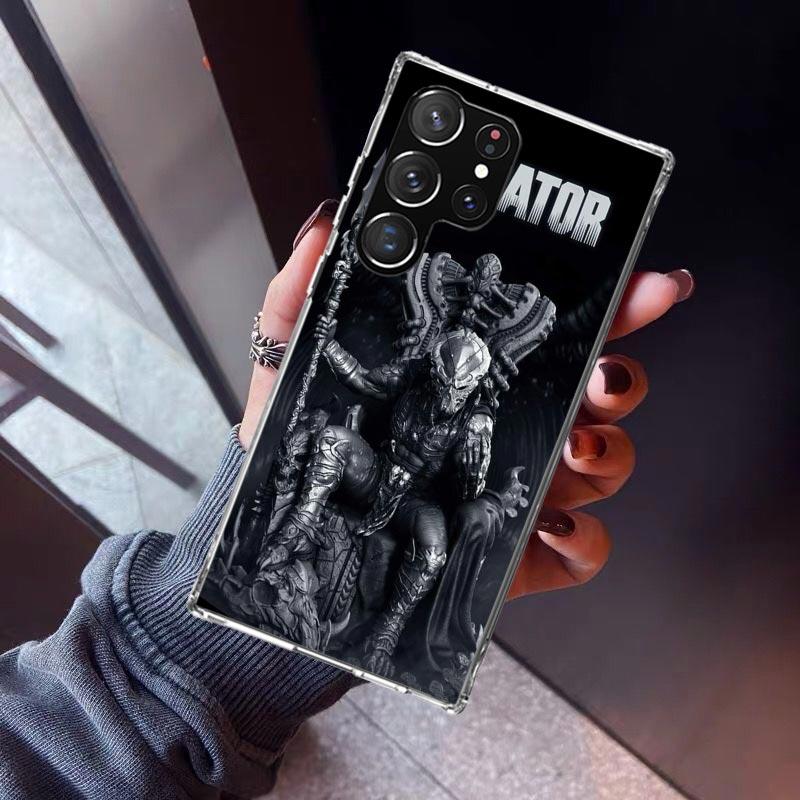 Alien Vs Predator Painted Phone Case For Samsung Galaxy S23 S24 S25 Edge S26 Ultra S22 + S21 Plus S20 FE Cover Silicone Print Sh