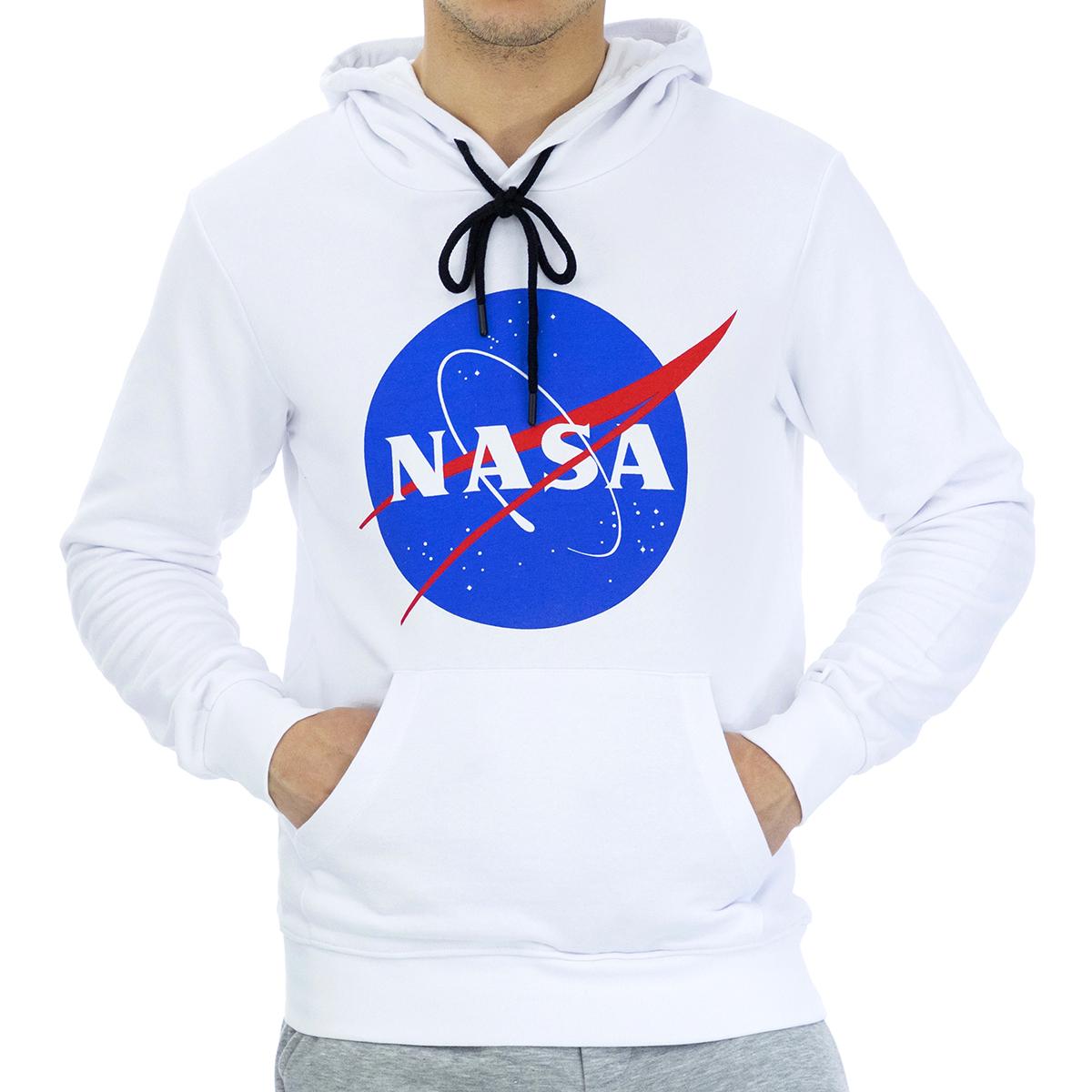 

NASA12H men s sweatshirt with adjustable drawstring hood