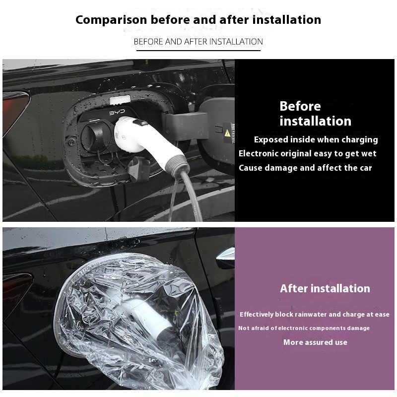 For BYD Song Plus DMI Seal U Sealion 6 Charging Gun Cover Rain Dust Proof Car Accessories