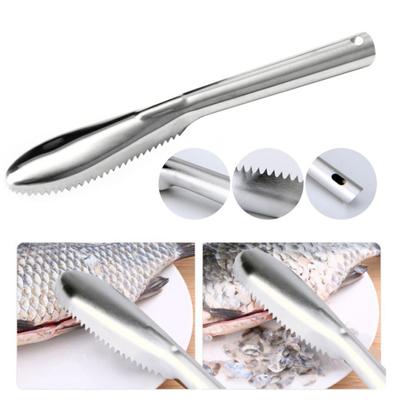 Portable Stainless Steel Shaver Fish Scale Scraper Remover Peeler Kitchen Gadget
