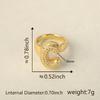 26 Letter Open-Ended Zircon Ring INS Minimalist Series Gift For Friends