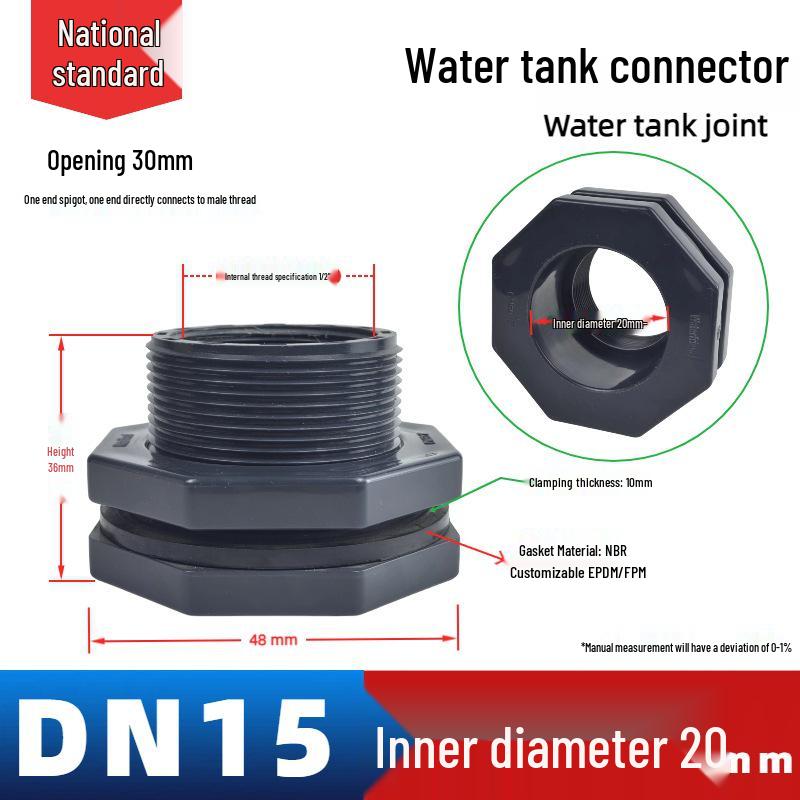 Water Friends UPVC Wassertank & Aquarien Zubehör: Rohr- und Eimerarmaturen für Wassertürme und Schwimmbäder