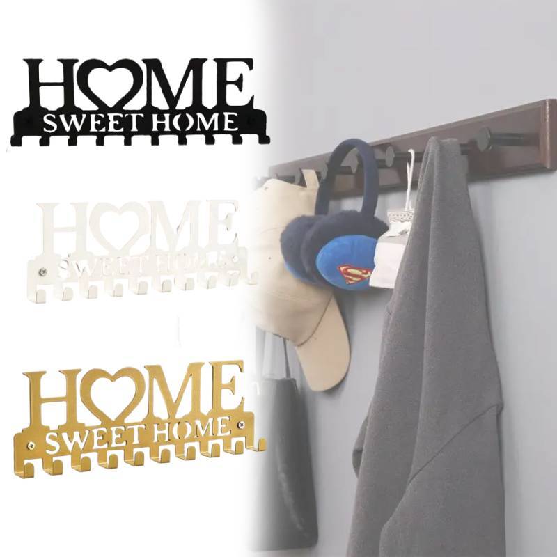 Key Hanger Wall Decorative Rack Gold Multi Functional Household Storage Supplies