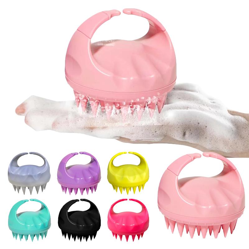 Body Hair Silicone Washing Brush Shampoo Scalp Comb Head Spa Massage Shower Bath