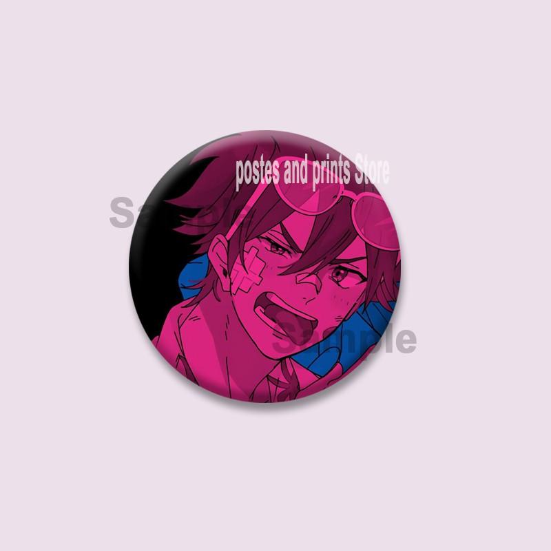 Cartoon Langa Hasegawa Reki Kyan Cosplay Badges Cute Anime SK8 Button Brooches On Backpack Manga Lapel Pins Jewelry Accesorios