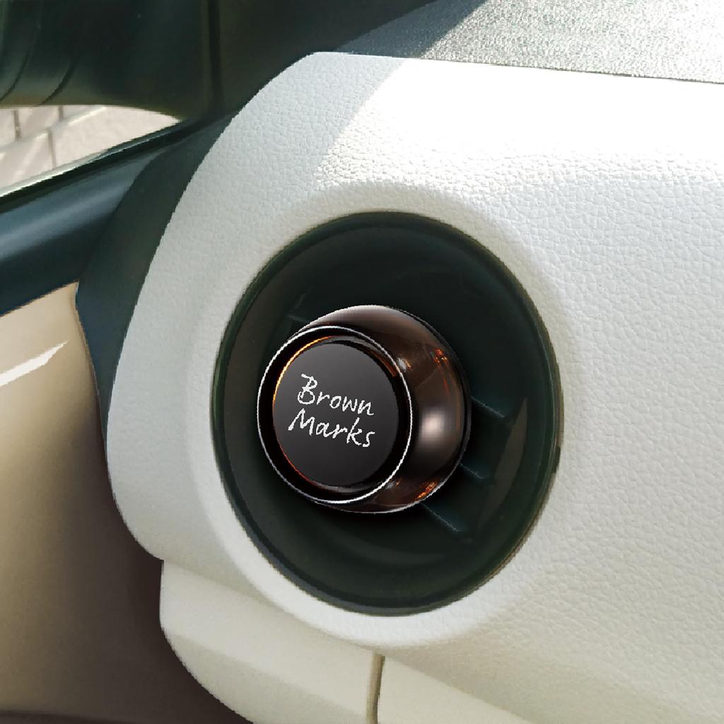 HARUKADO Carall Car Air Freshener Brown Marks Clip White Musk 3403 2.4g