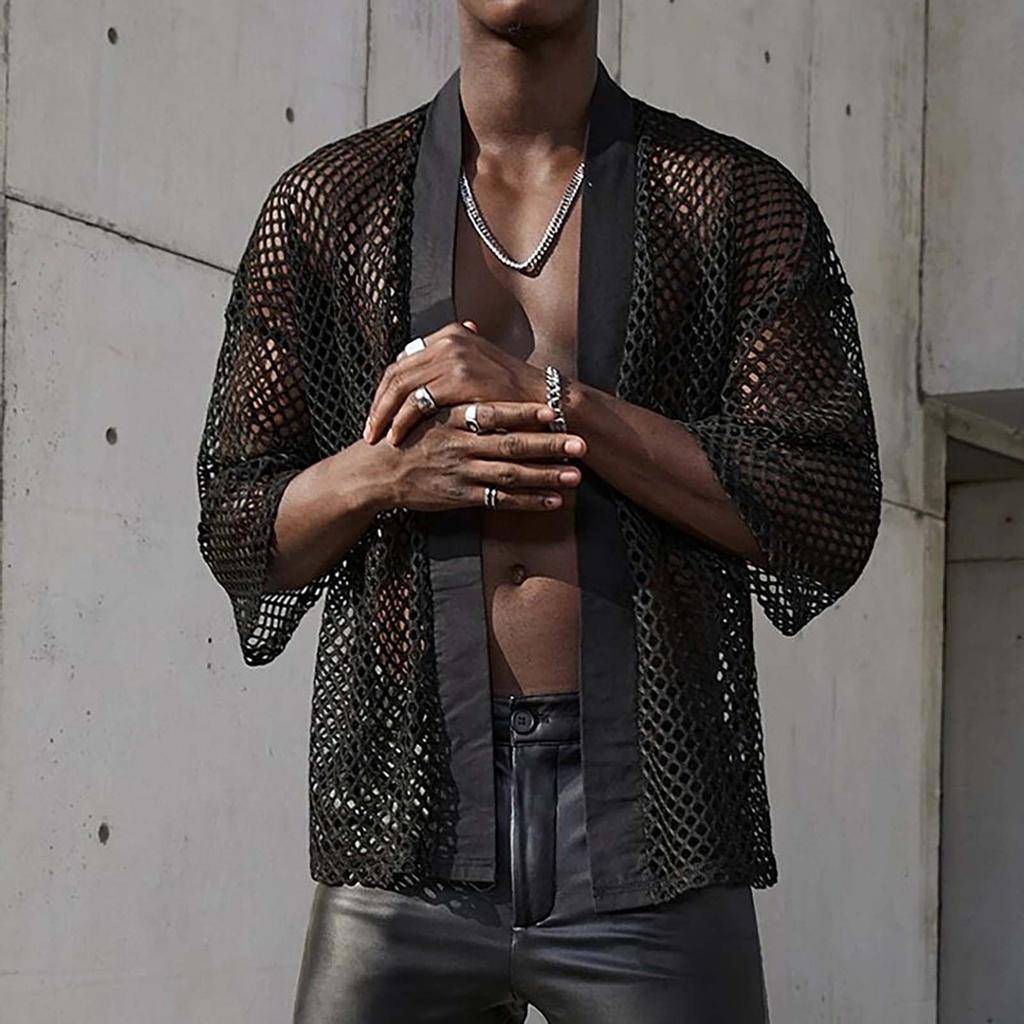 Men's Sleeveless Solid Color Sports V-neck Base Shirt, Swing Neck Vest