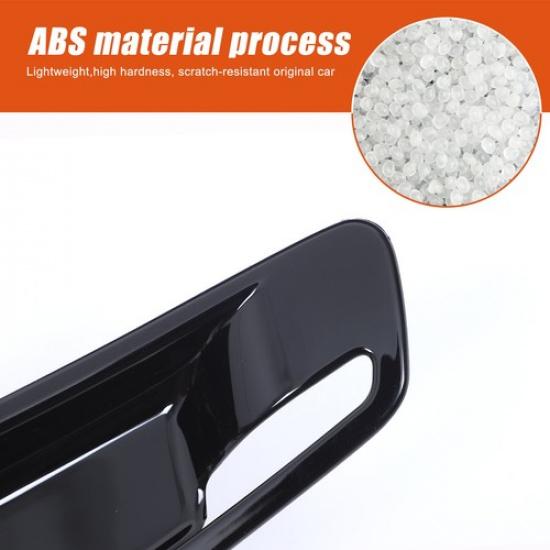 Glossy Black Inner Door Handle Bowl Trim Cover For Hyundai Santa Cruz +