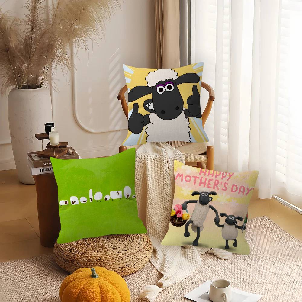 Pillow Gifts Home Office Furnishings Bedroom Sofa Car Cushion Cover Case 45x45cm SShaunSthe Cute Ssheeppes