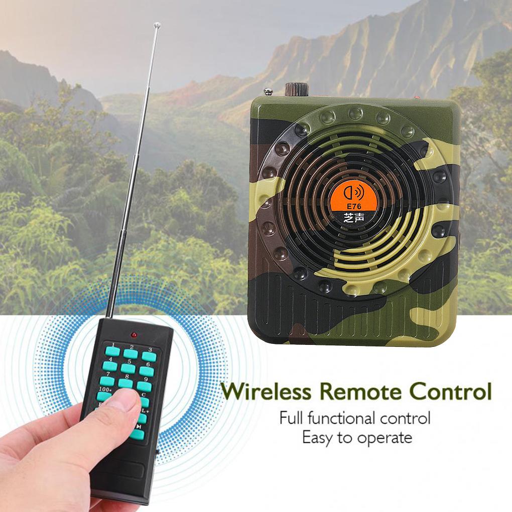 Universal Outdoor Hunting Sound Amplifiers Bird Calling Speaker Portable Rechargeable Remote Control Amplifier Sound Devices