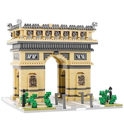 LULUFUN Stavebnice Micro Block, 3D Puzzle, Hrad, Interiérový design, Sestavování, Zabíječ času, Koníček, Dárek pro muže, ženy, dospělé, Narozeniny, Vánoce,