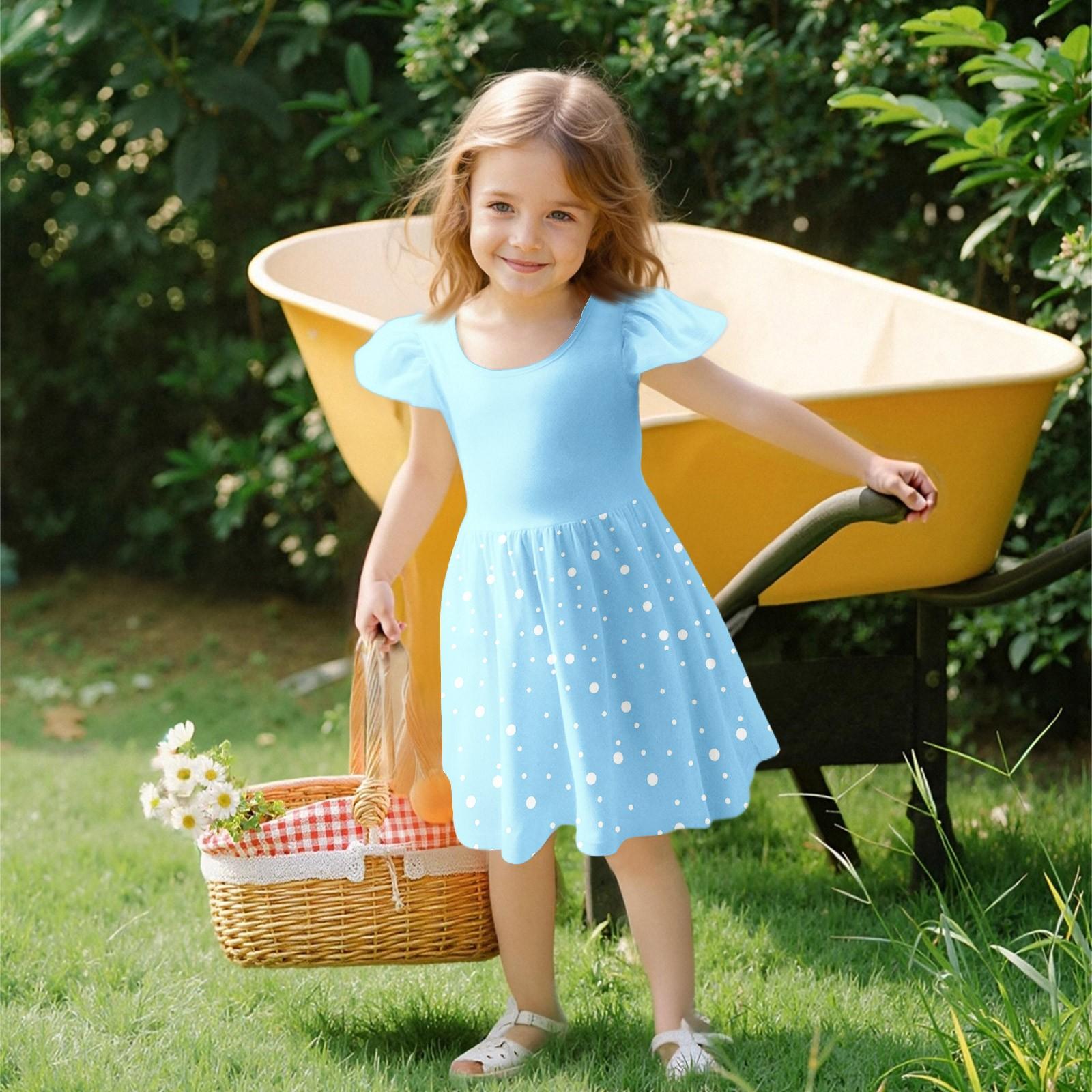 

Девочки Платье с рукавами для малышей Платья Повседневные платья для вечеринок и школ Одежда для девочек 110