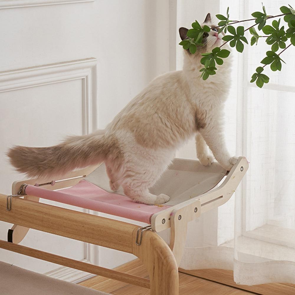 Cat Bed Cat Hanging Bed Balcony Window Cat Wooden Hanging Bed Hanging Cat Nest Bedside Four Seasons Cat Hammock