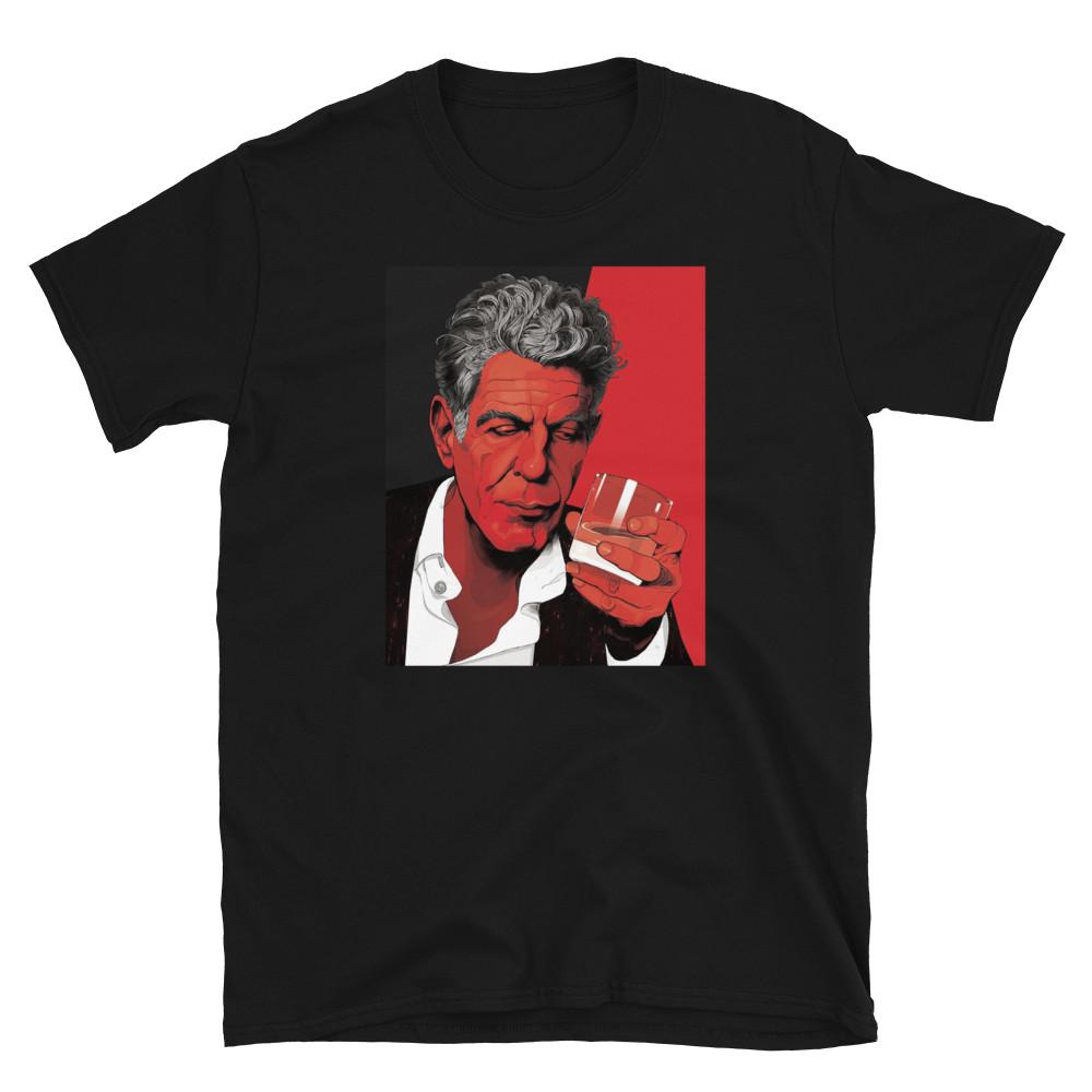 

Anthony Bourdain, NYC, Icon, Kitchen Confidential, Printed T-Shirt Tops Tee 2XL