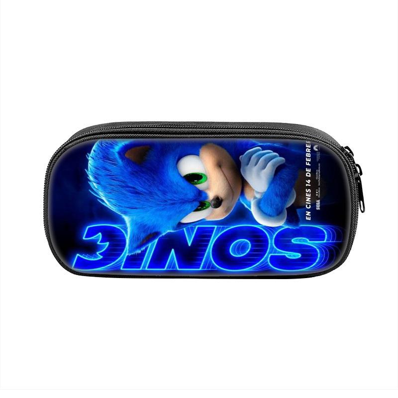 3D Sonic the Hedgehog Pencil Box for Kids - Primary School Stationery Bag