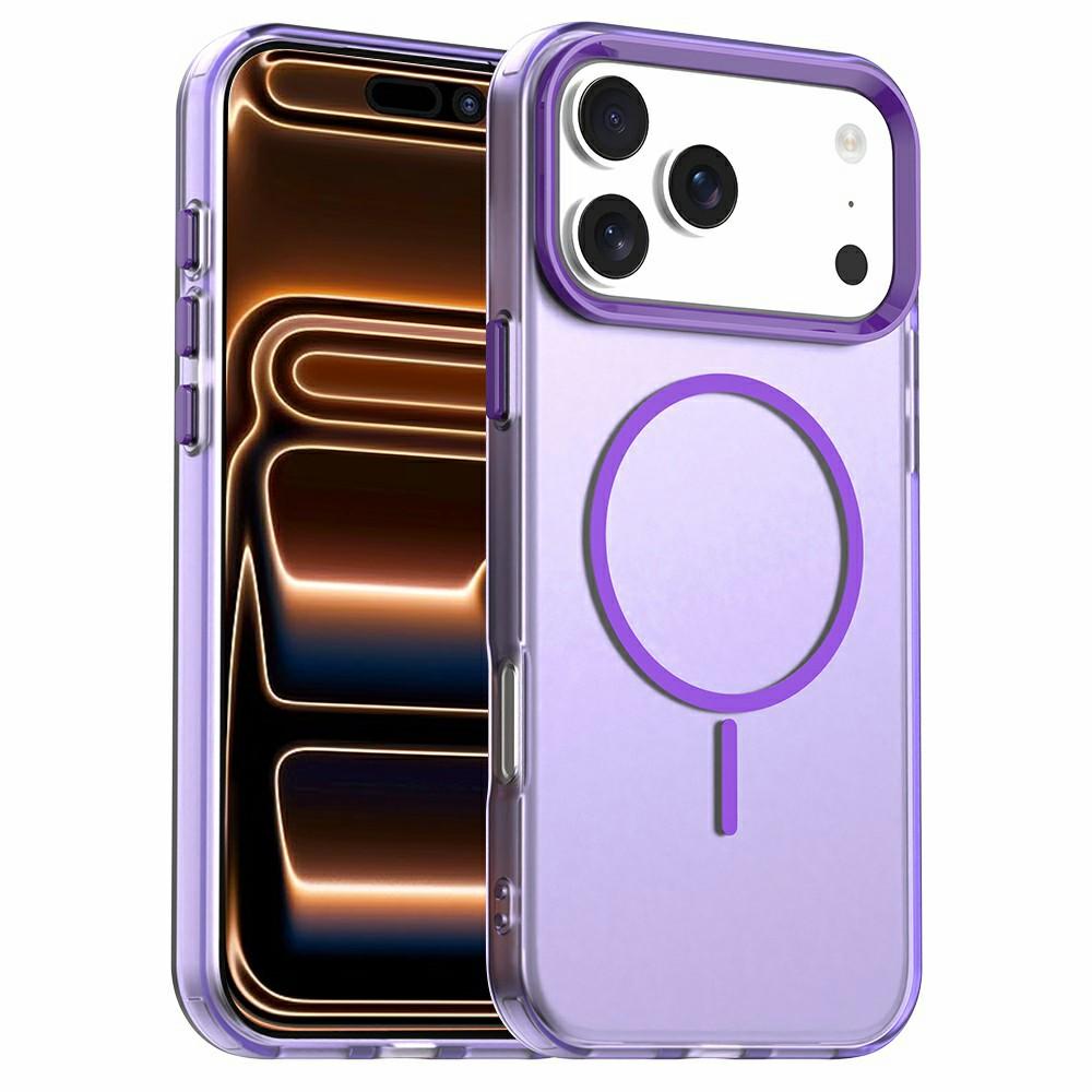 

For iPhone 17 Pro Max Case Candy Color PC + TPU + PET Phone Cover Compatible with MagSafe