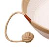 Cat Bed Basket Cotton Rope Woven Pet Bed Breathable Cat Ear Pet Sleeping Basket with Ball Toy for All Seasons Medium Large Cats