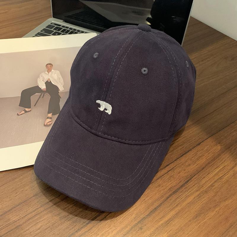 

Новая японская универсальная вышитая бейсболка для женщин с большим обхватом головы, широкая шляпа, бейсболка с мягким верхом, визуально уменьшающая глубину верха