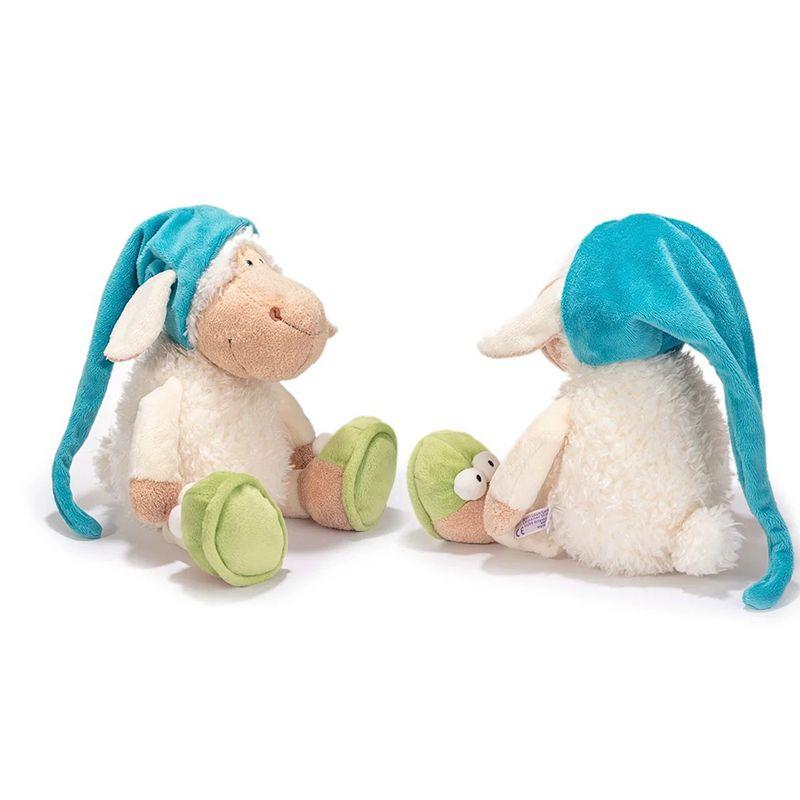 Cute Hooded Plush Sheep Toy Soft Stuffed Sleepy Sheep Doll Childrens Gift Baby
