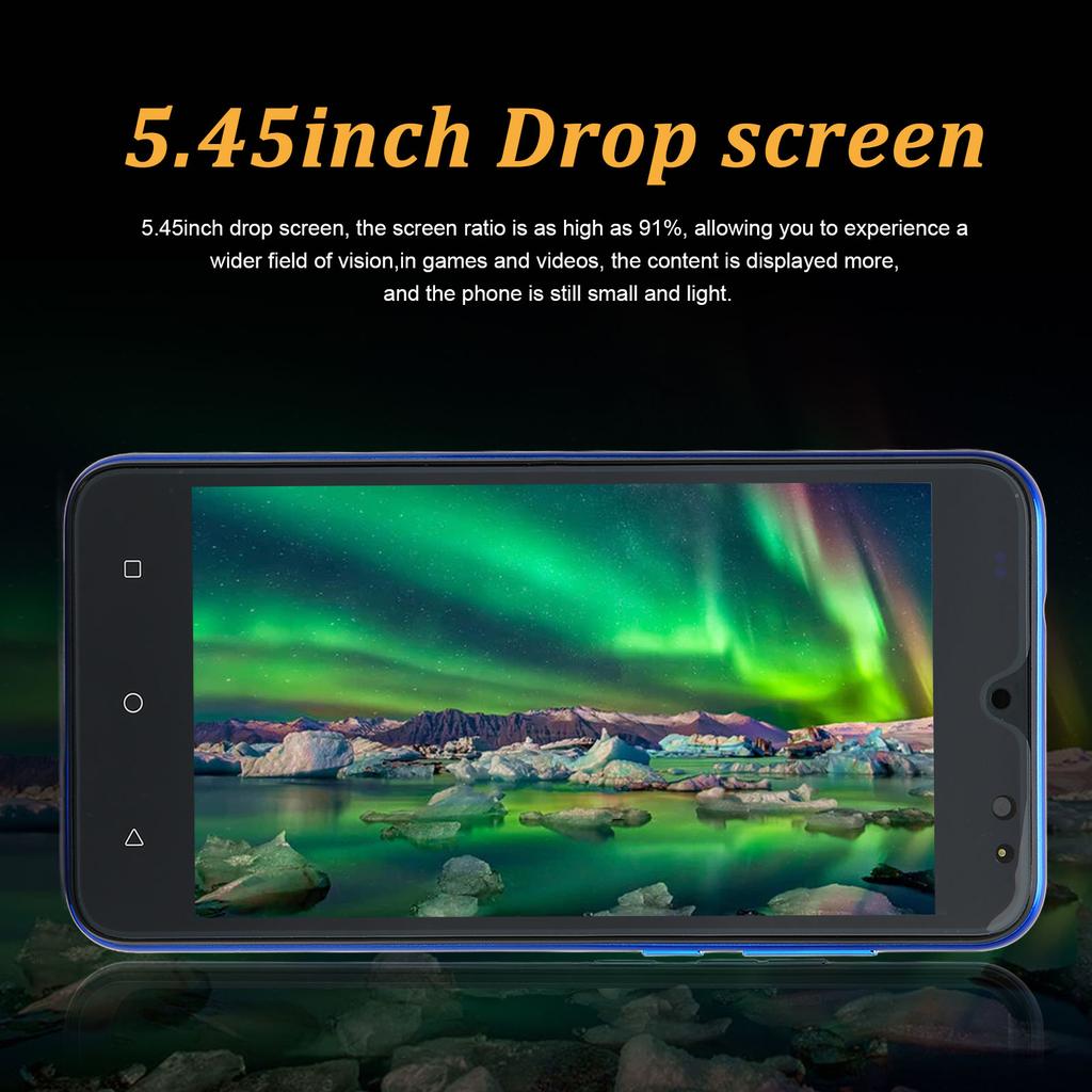 5.45 Inch Smartphone Face Unlock 2 and 16G Maximum Support 128G High Resolution Cell Phones for 3G