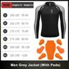 WOSAWE Herren Motocross Jacke Motorradhose CE Körper Weiche Protektoren Hemden Reflektierend Anti-Sturz Moto Racing Schutzkleidung
