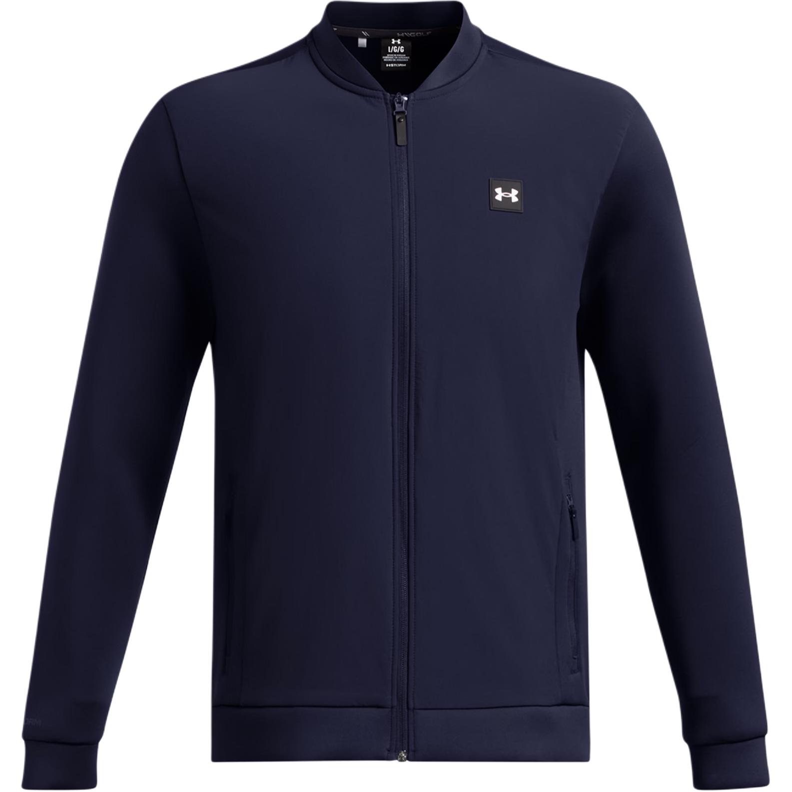 

Under Armour Куртка мужская Drive Pro Storm FW24 Гибридная Свободного кроя Водонепроницаемая Теплая на молнии с длинным рукавом Куртка Midnight-Navy Металлик-серебристый 1387117-410 L