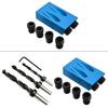 14Pcs Inclined Hole Jig Kit Woodworking Drilling Guide Locator for Efficient and Precise Woodworking Projects