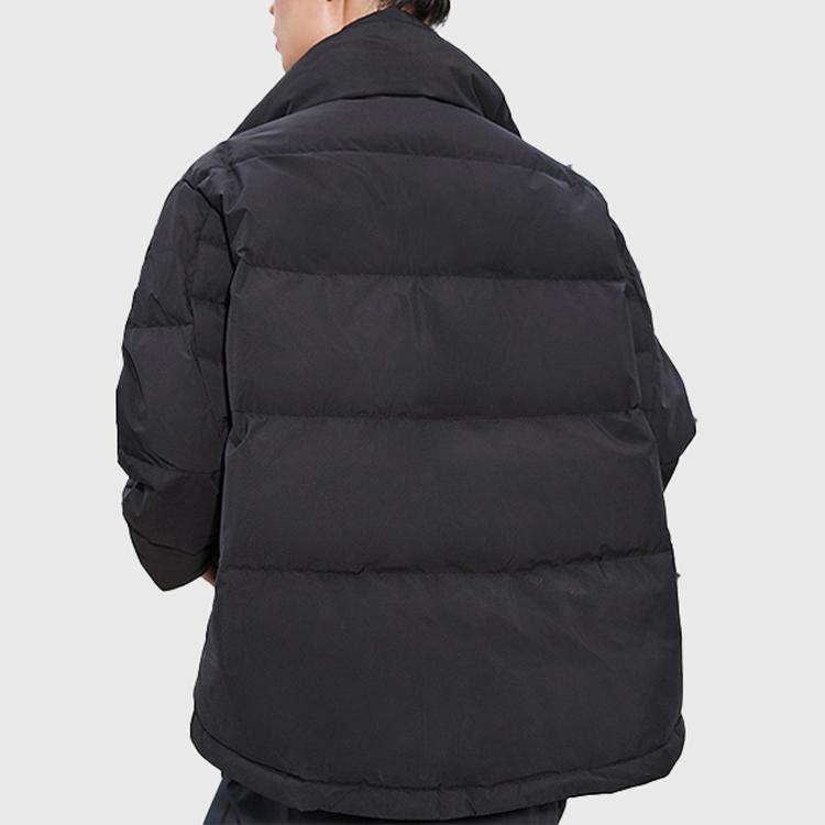 Li Ning Training Series Short Sports Casual Windproof Warm Down Jacket Winter Women Jacket Black AYMQ038-4