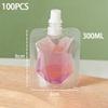 100 Pezzi Sacchetto Stand-Up con Beccuccio Liquido / Contenitore Trasparente in Plastica per Bevande Sacchetti con Beccuccio per Conservazione Succhi