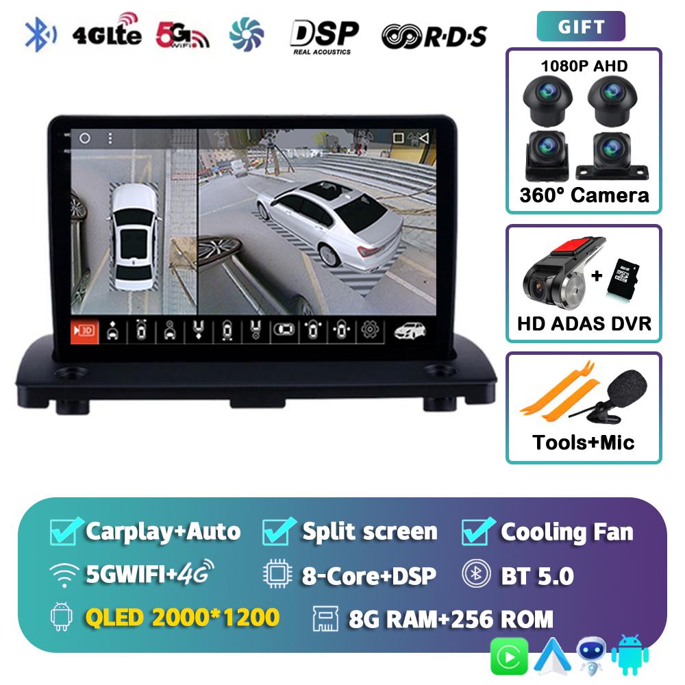 Android 14 Carplay Auto WIFI+4G Car Radio For VOLVO XC90 2004-2013 2din Multimedia Video Player GPS Navigation DSP 2 Din Stereo