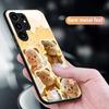 Brand B-Butter Bear Cartoon Phone Case For Samsung S26 S25 S24 S23 S22 S21 S20 Plus Ultra Glass Magnetic Case