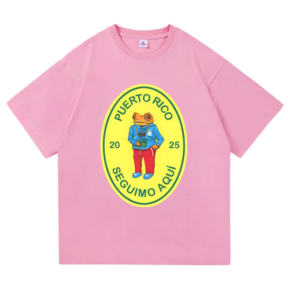 Bad Bunny T-Shirt 2025 Mode Herren/Damen Vintage Lustig Frosch Debí Tirar Más Fotos T-Shirt DeBÍ TiRAR MáS FOToS T-Shirts