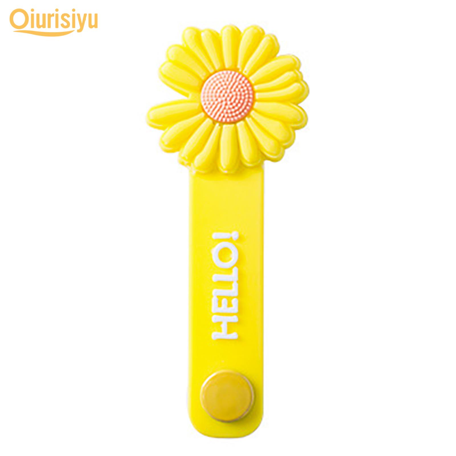 

Силіконовий портативний мультяшний пристрій для змотування кабелю жовтий