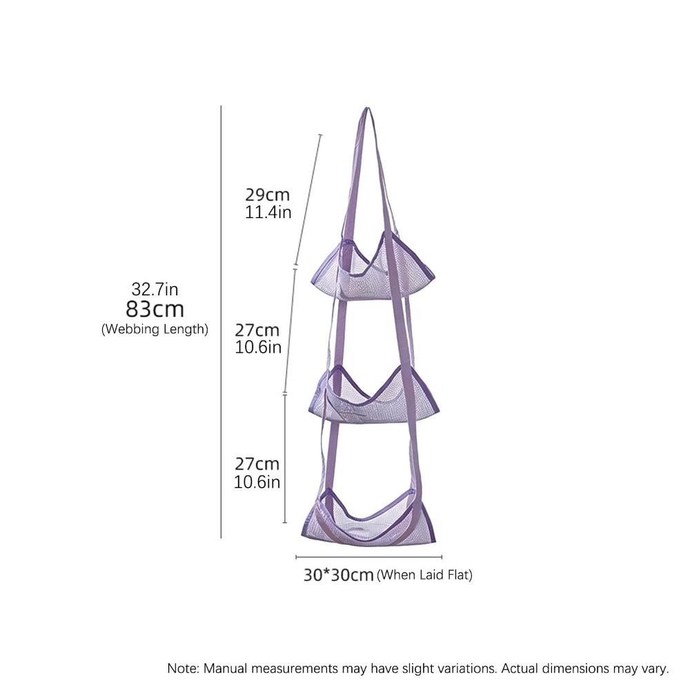 

Mesh Ball Storage Bag Wall Mounted Hanging Design Wall Mounted Organizer Space Save Multiple Pockets Hanging Storage Bag